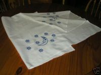Blue Stars and Moon Muslin Wrap