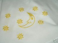Yellow Stars and Moon Muslin Wrap