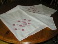 Deep Pink Stars and Moon Muslin Wrap